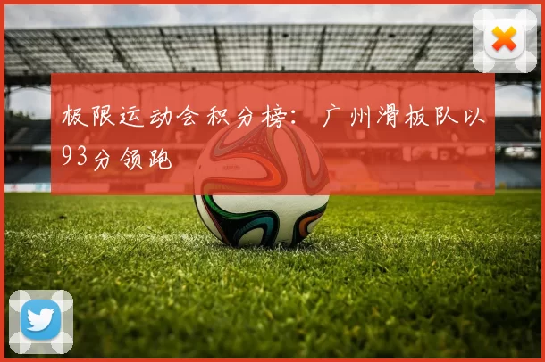 极限运动会积分榜：广州滑板队以93分领跑